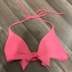 Coral bikini top
